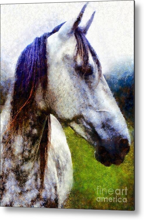 Horse Metal Print featuring the photograph Horse I dream of you by Janine Riley