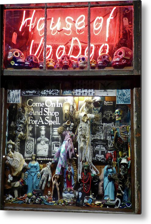 New Orleans Metal Print featuring the photograph House of VooDoo by Amelia Racca