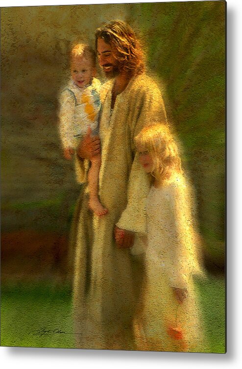 Jesus Metal Print featuring the painting In the Arms of His Love by Greg Olsen