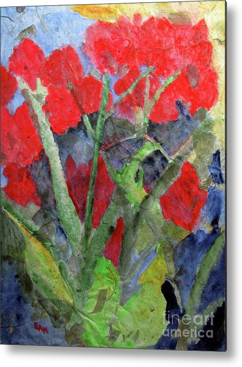 Garden Metal Print featuring the painting In the Garden by Sandy McIntire