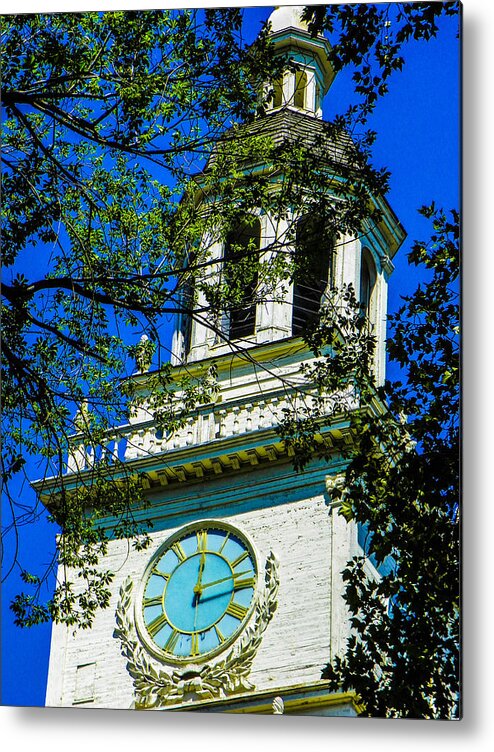 Independence Hall Metal Print featuring the photograph Independence Hall Clock Tower by Gerald Kloss