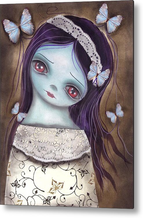 Innocence Metal Print featuring the painting Innocence by Abril Andrade