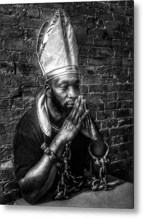 Black Metal Print featuring the photograph Inquisition by Al Harden