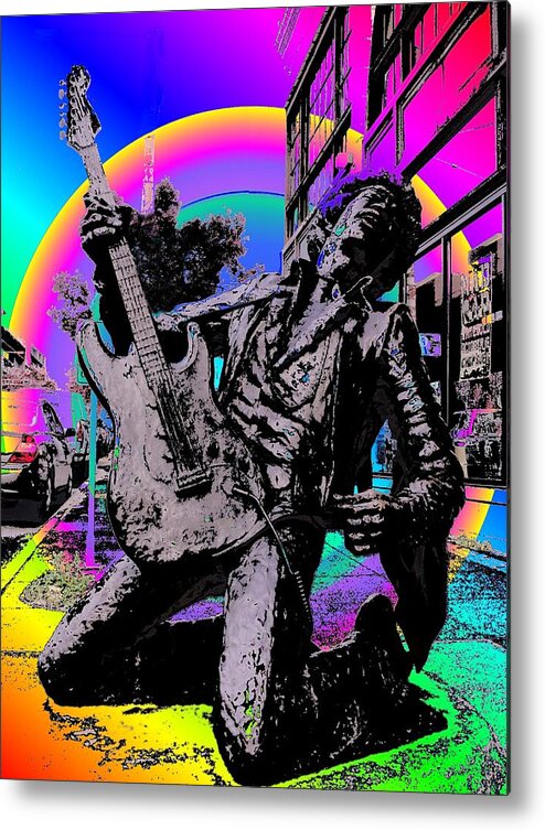 Seattle Metal Print featuring the photograph Jimi Hendrix by Tim Allen