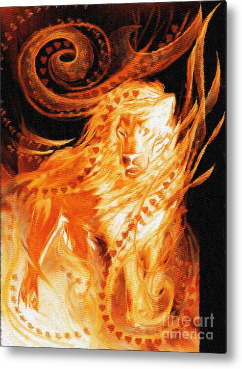 Prophetic Art Metal Print featuring the painting King by Pam Herrick