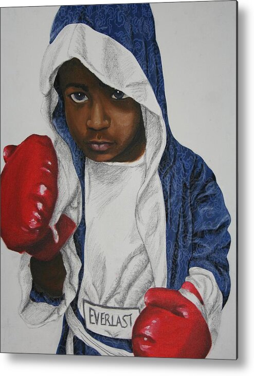 Boxing Metal Print featuring the painting KO Champ by Edmund Royster