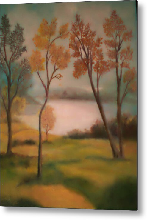 Trees Metal Print featuring the painting Lake Jackson by Lyn Vic