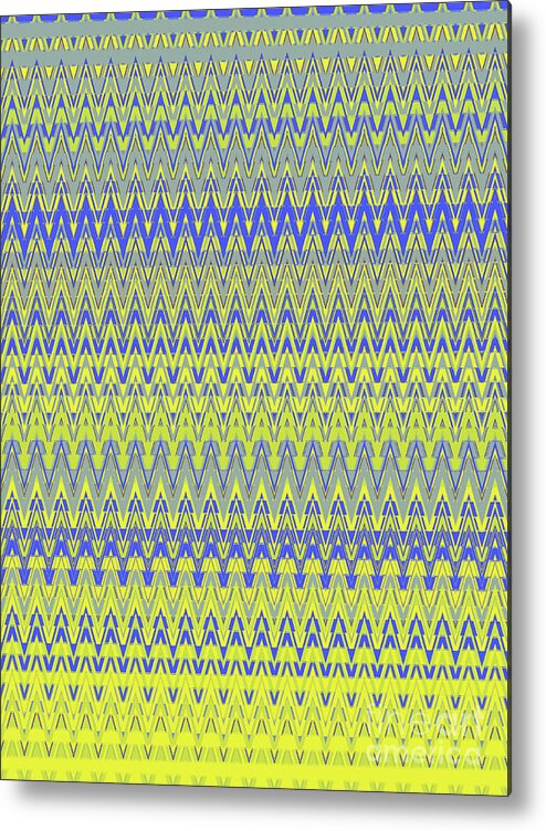Lemon Metal Print featuring the digital art Lemon Blue Mirage Tapestry by Ann Johndro-Collins