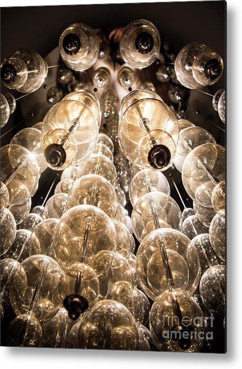 Light Metal Print featuring the photograph Light Globes-5 by Steve Somerville