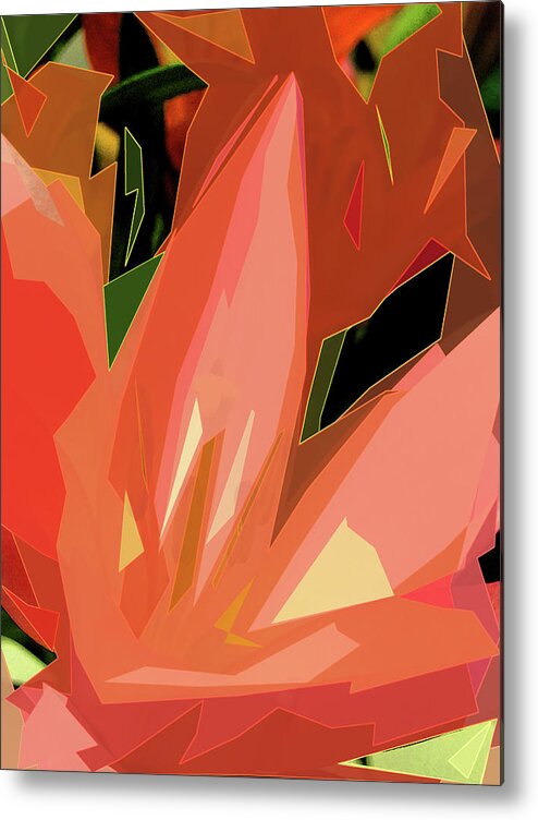 Lily Metal Print featuring the digital art Lily #3 by Gina Harrison