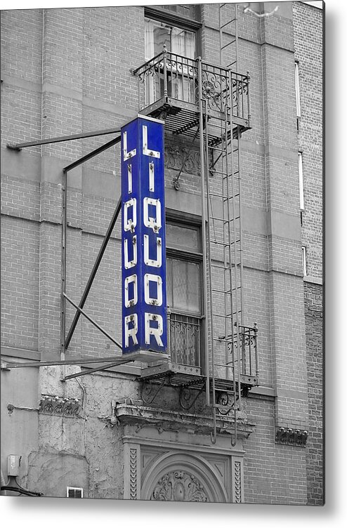 Richard Reeve Metal Print featuring the photograph Liquor Store NYC by Richard Reeve