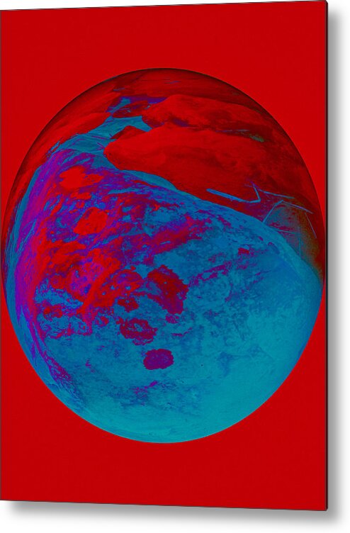 Jouko Lehto Metal Print featuring the photograph Marble in red by Jouko Lehto