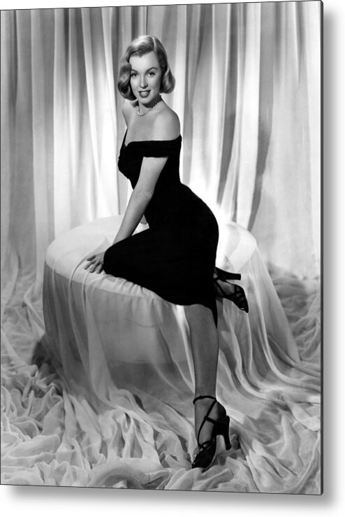 Marilyn Monroe Metal Print featuring the photograph Marilyn Monroe Publicity Shot THE ASPHALT JUNGLE by Vintage Collectables