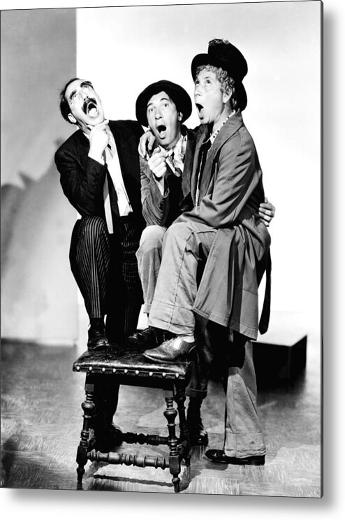 1930s Portraits Metal Print featuring the photograph Marx Brothers, The Groucho, Chico by Everett