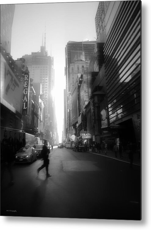 New Metal Print featuring the photograph Morning Walk in NY by Ross Henton