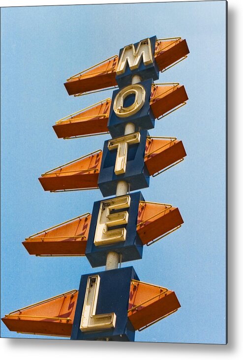 Motel Metal Print featuring the photograph Motel by Matthew Bamberg