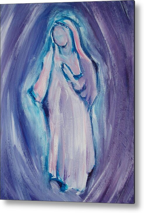 Mother Mary Metal Print featuring the painting MOTHER MARY Essence by Tara Moorman