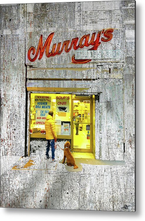 Exit Metal Print featuring the mixed media Murray's by Tony Rubino