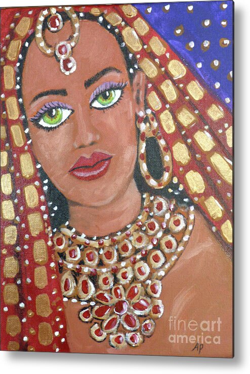 Exotic Metal Print featuring the painting Ethiopia by Audrey Peaty