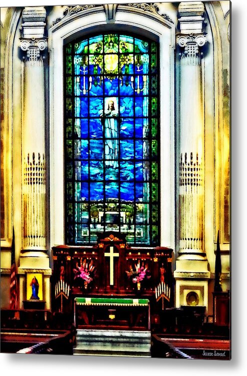 Naval Academy Metal Print featuring the photograph Naval Academy Chapel by Susan Savad