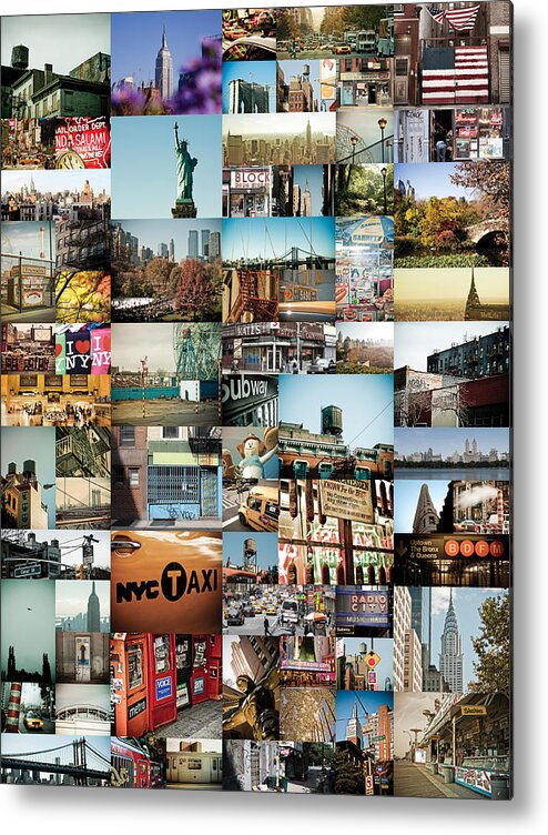  Metal Print featuring the photograph New York City Montage 2 by Darren Martin