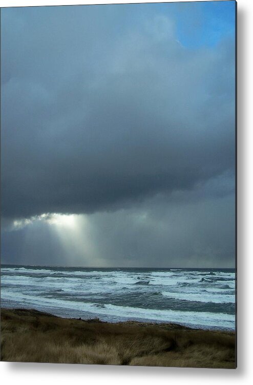 Beach Metal Print featuring the photograph N.W. Beach Rays by Gene Ritchhart