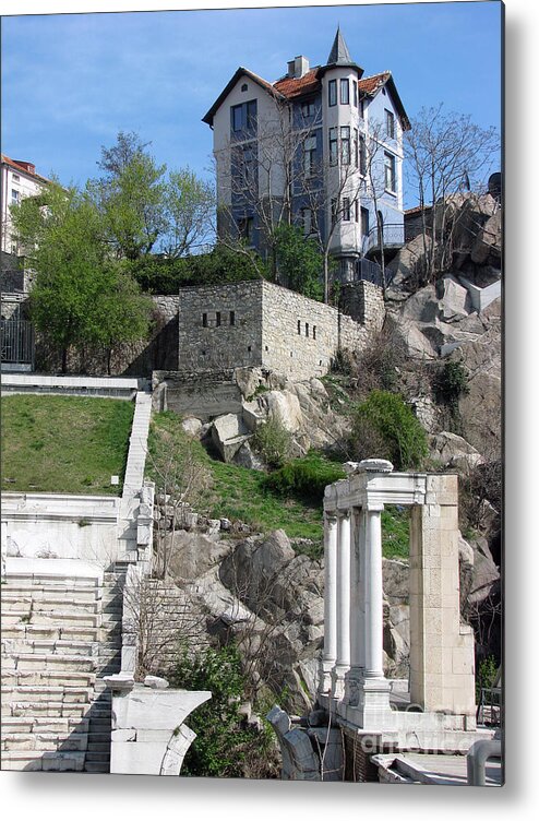 Landscape Metal Print featuring the photograph On a hill top by Iglika Milcheva-Godfrey