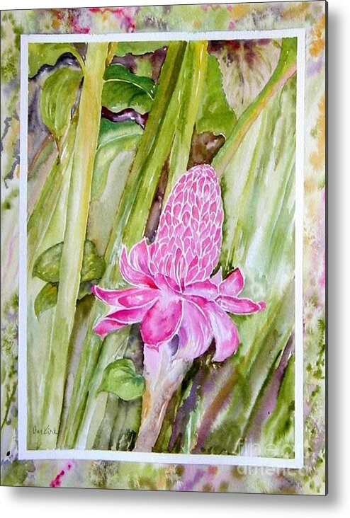 Flowers Metal Print featuring the painting Paradise in Vloom by Diane Kirk