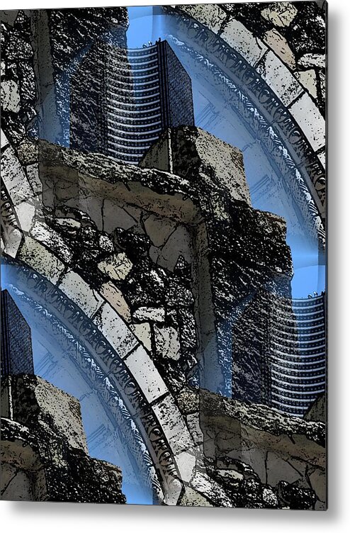 Pathway Metal Print featuring the digital art Pathway To Present by Tim Allen