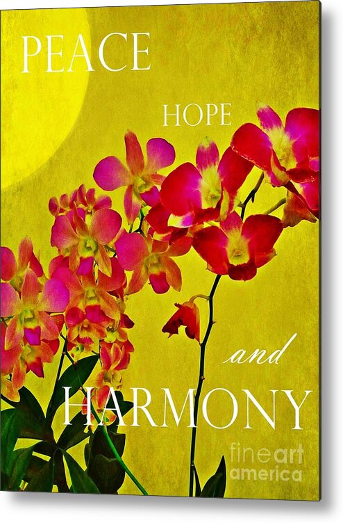 Peace Hope And Harmony Metal Print featuring the photograph Peace Hope and Harmony by Patricia Strand