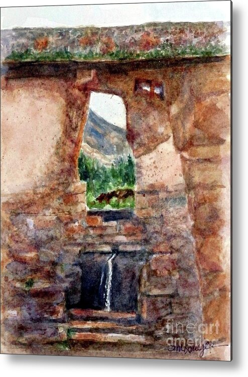  Metal Print featuring the painting Peru4 by Suzanne Krueger