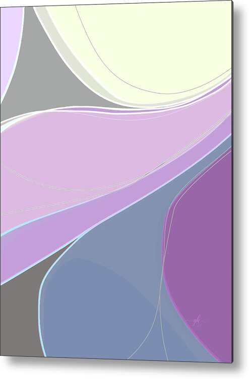 Abstract Metal Print featuring the digital art Pierrepont by Gina Harrison