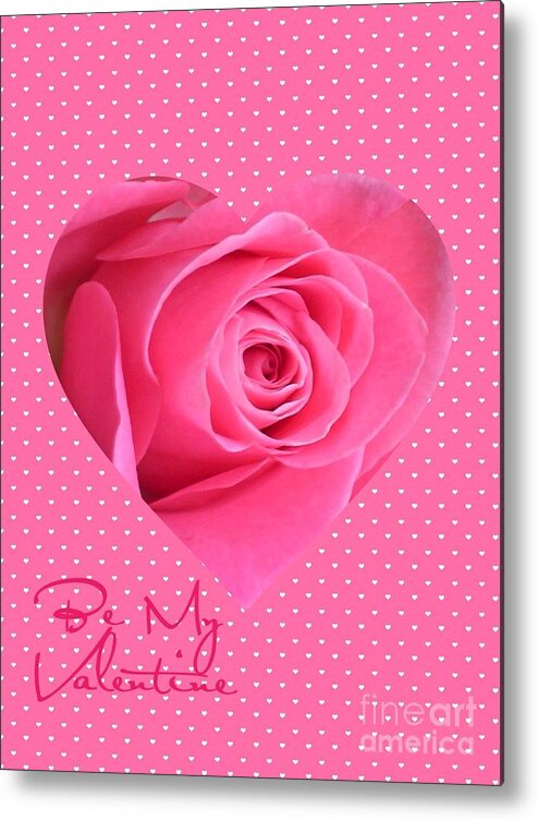 Valentine's Day Metal Print featuring the photograph Pink Heart Valentine by Joan-Violet Stretch