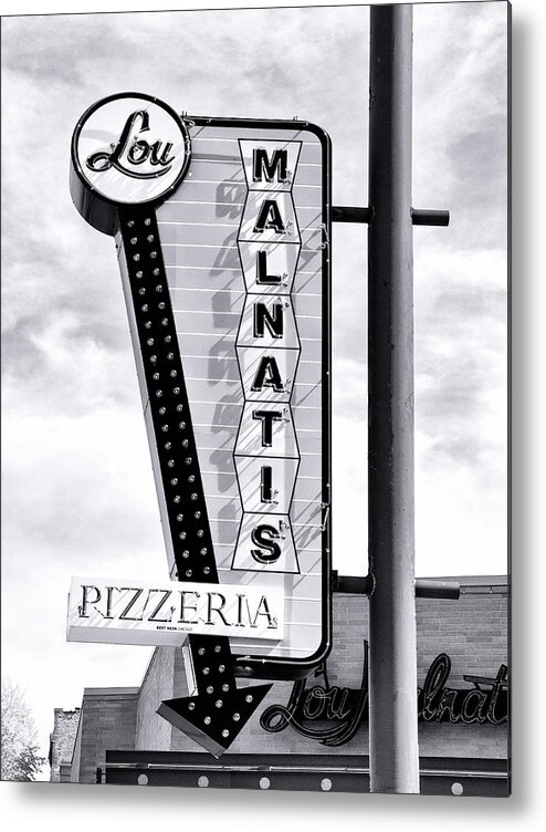 Lou Metal Print featuring the photograph PIZZA TIME Chicago Pizza by William Dey