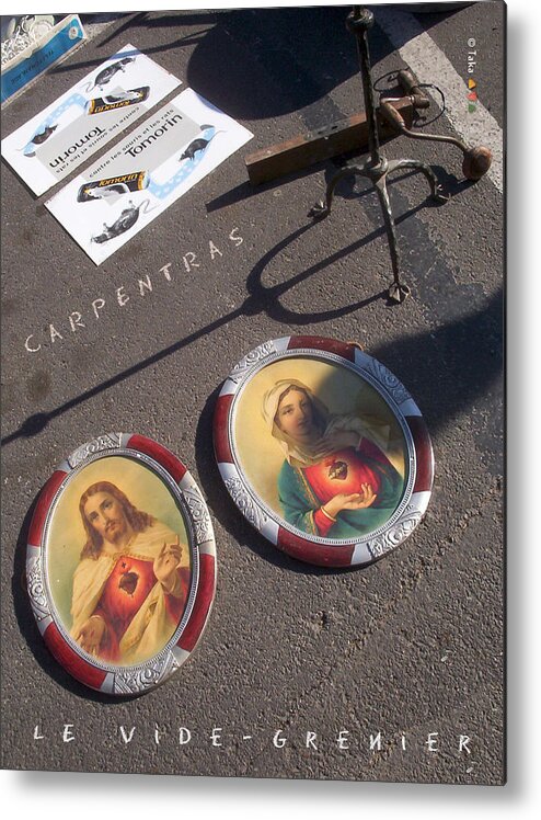 Photos Metal Print featuring the photograph Provence Flea Market 8 by Philippe Taka