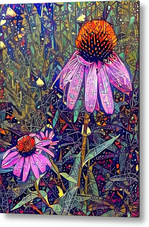 Floral Metal Print featuring the photograph Quite Contrary by Geri Glavis