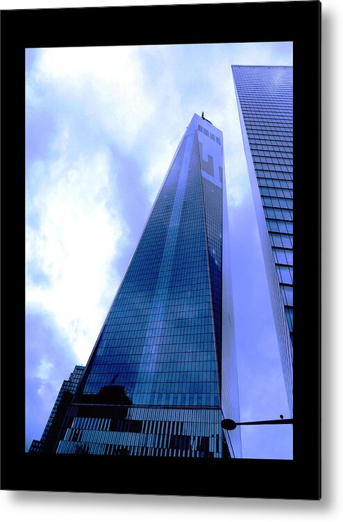 Tower Built At Ground Zero Metal Print featuring the photograph Reach for the sky. by Steve Godleski