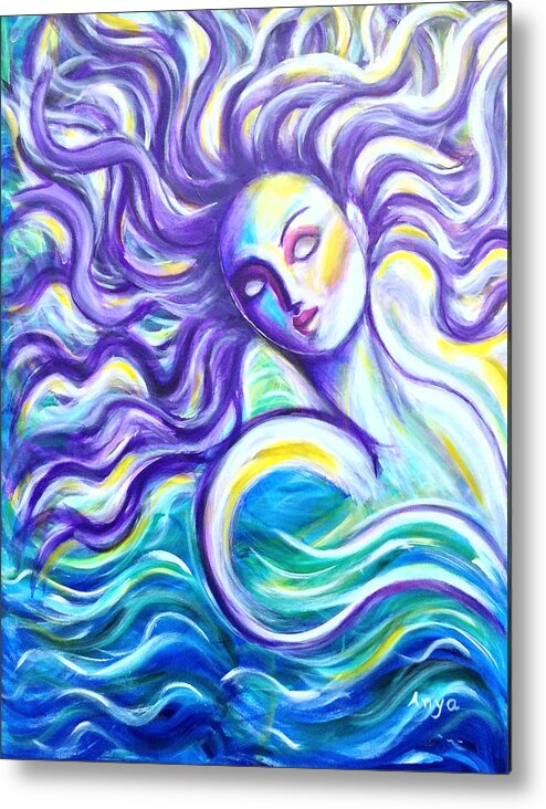  Metal Print featuring the painting Rebirth by Anya Heller