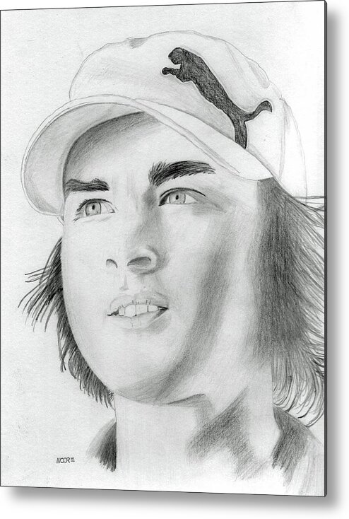 Rickie Fowler Metal Print featuring the photograph Rickie Fowler by Pat Moore
