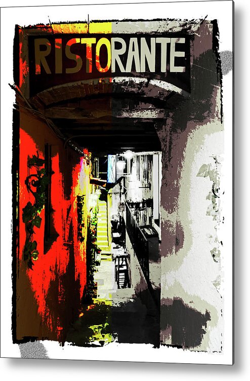 Ristorante Metal Print featuring the photograph Ristorante by Gabi Hampe