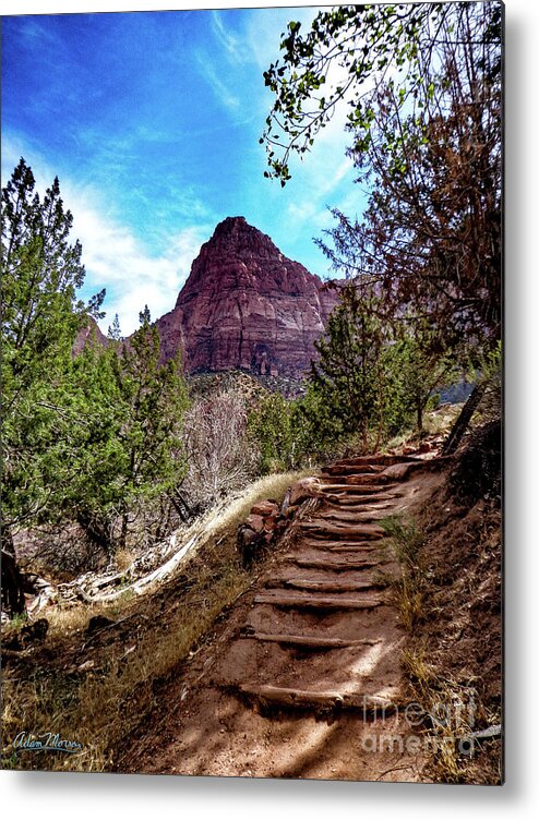 Zion Metal Print featuring the photograph The Way by Adam Morsa