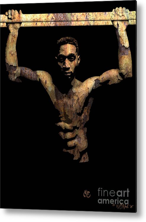 Faces Metal Print featuring the digital art Roberto Aum by Walter Neal