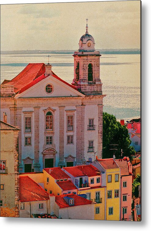 Portugal Metal Print featuring the photograph Santo Estevao Church by Claude LeTien