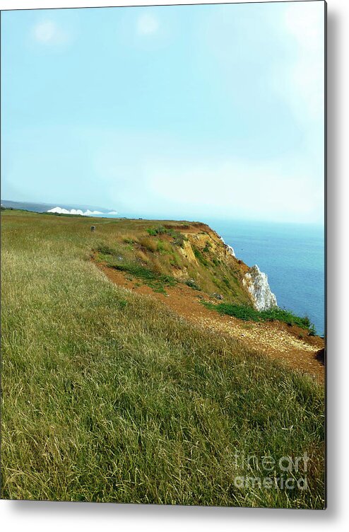 Mix Photography Metal Print featuring the photograph Seaford coastal view 3 by Francesca Mackenney