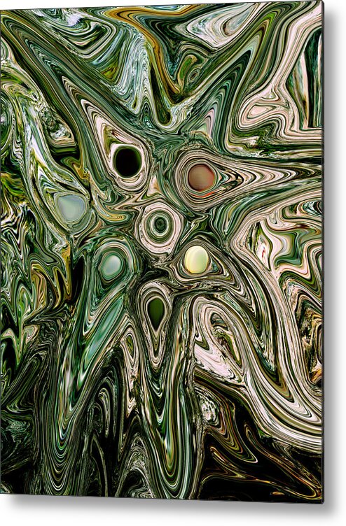 Abstract Metal Print featuring the painting Seven Stones by Jeff DOttavio