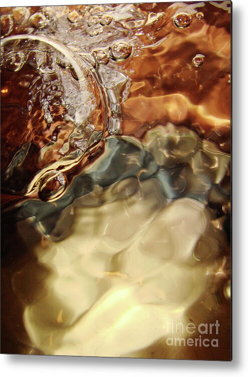 Bubbles Metal Print featuring the photograph Shiny Happy Bubble by Mark Holbrook