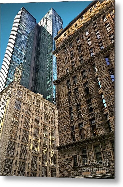 New York City Metal Print featuring the photograph Sights in New York City - Old and New 2 by Walt Foegelle