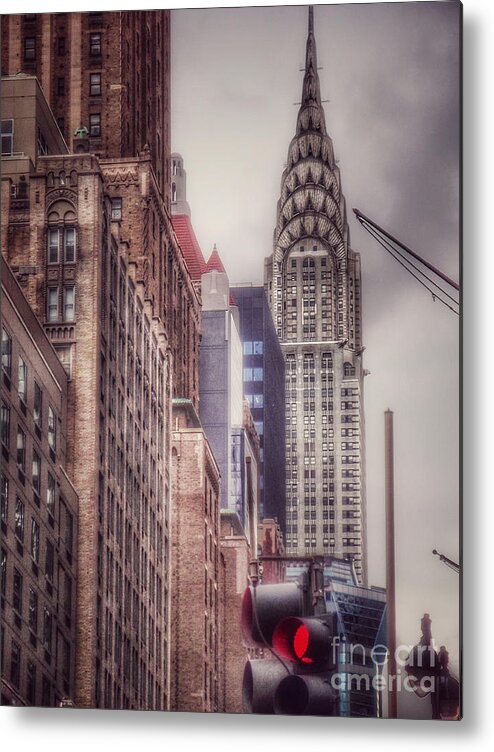 Chrysler Building Metal Print featuring the photograph Silver Majesty - Chrysler Building New York by Miriam Danar