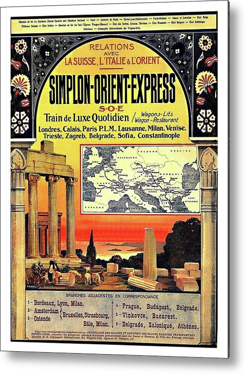 Simplon Metal Print featuring the painting Simplon - Orient Express by Long Shot
