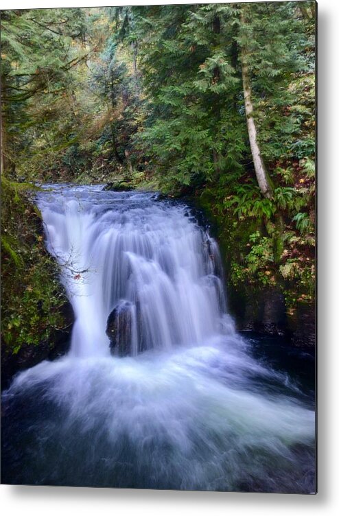 Waterfall Metal Print featuring the photograph Small Cascade by Brian Eberly
